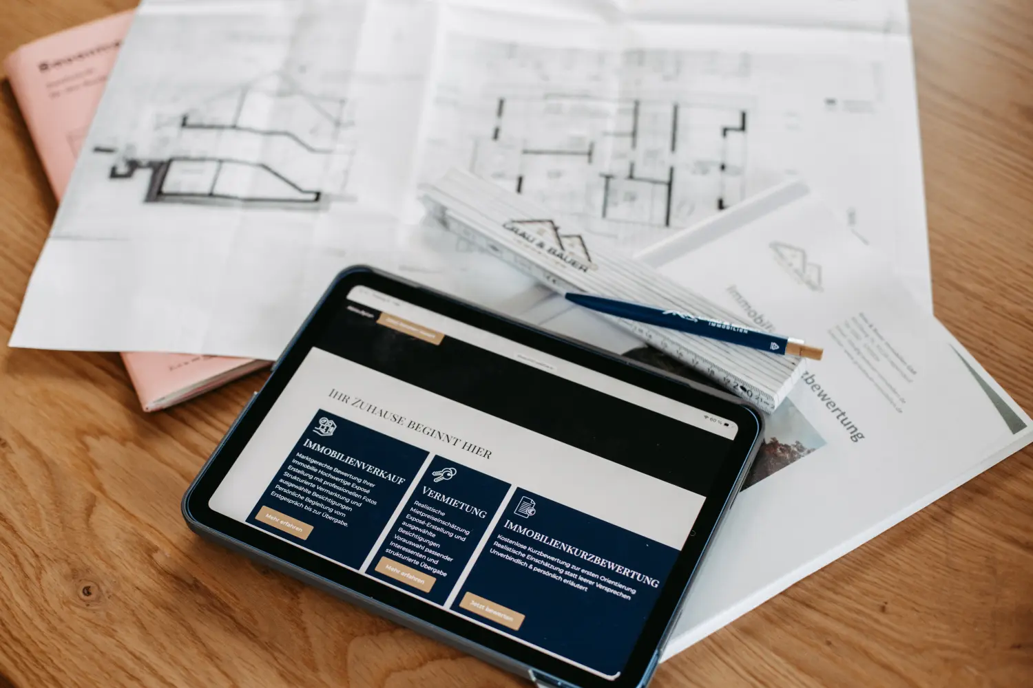 Grau & Bauer Immobilien – Immobilienmakler – Planentwurf